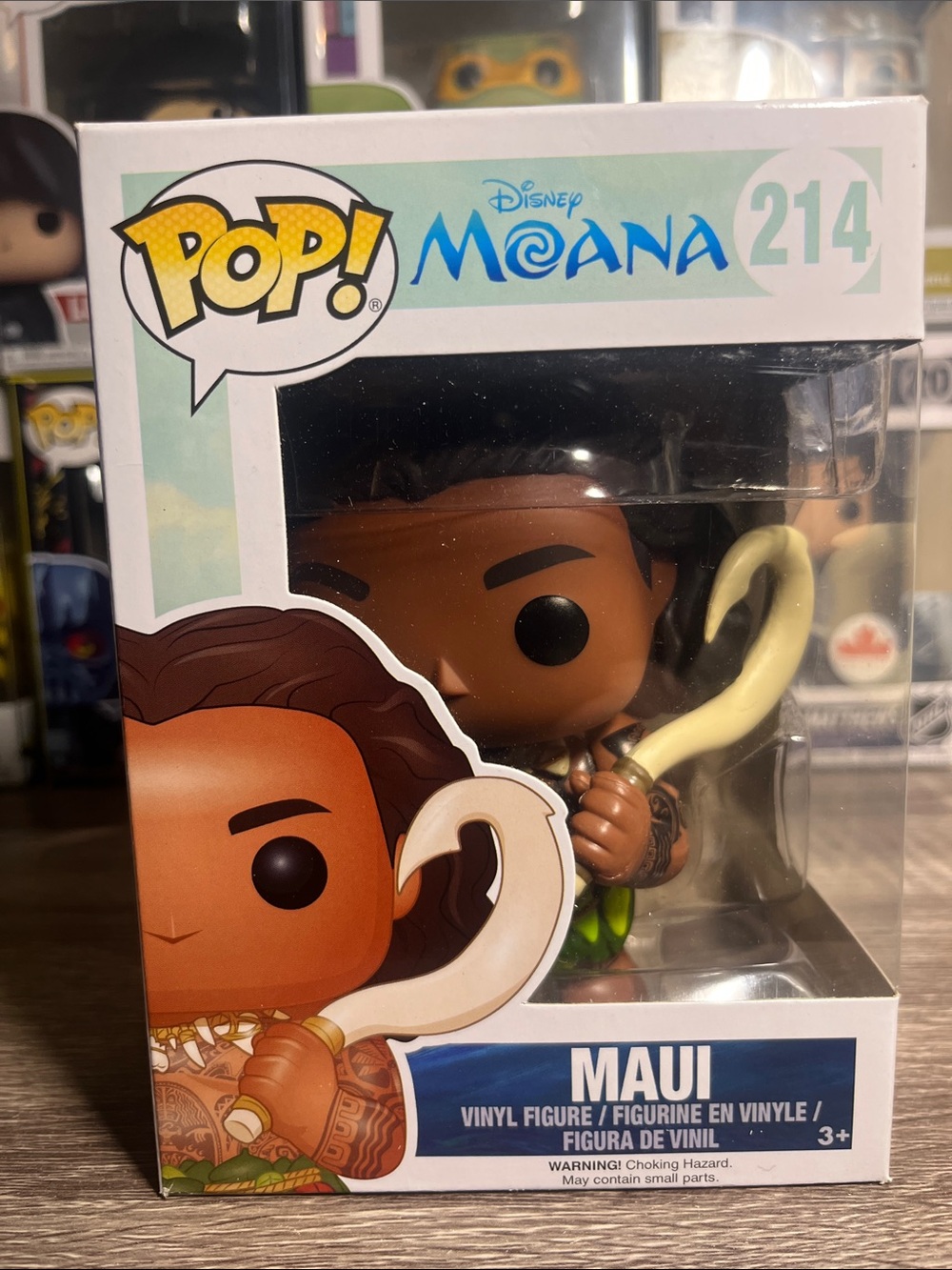 Funko Pop! Moana Maui Vinyl Figure Brown Green Cream